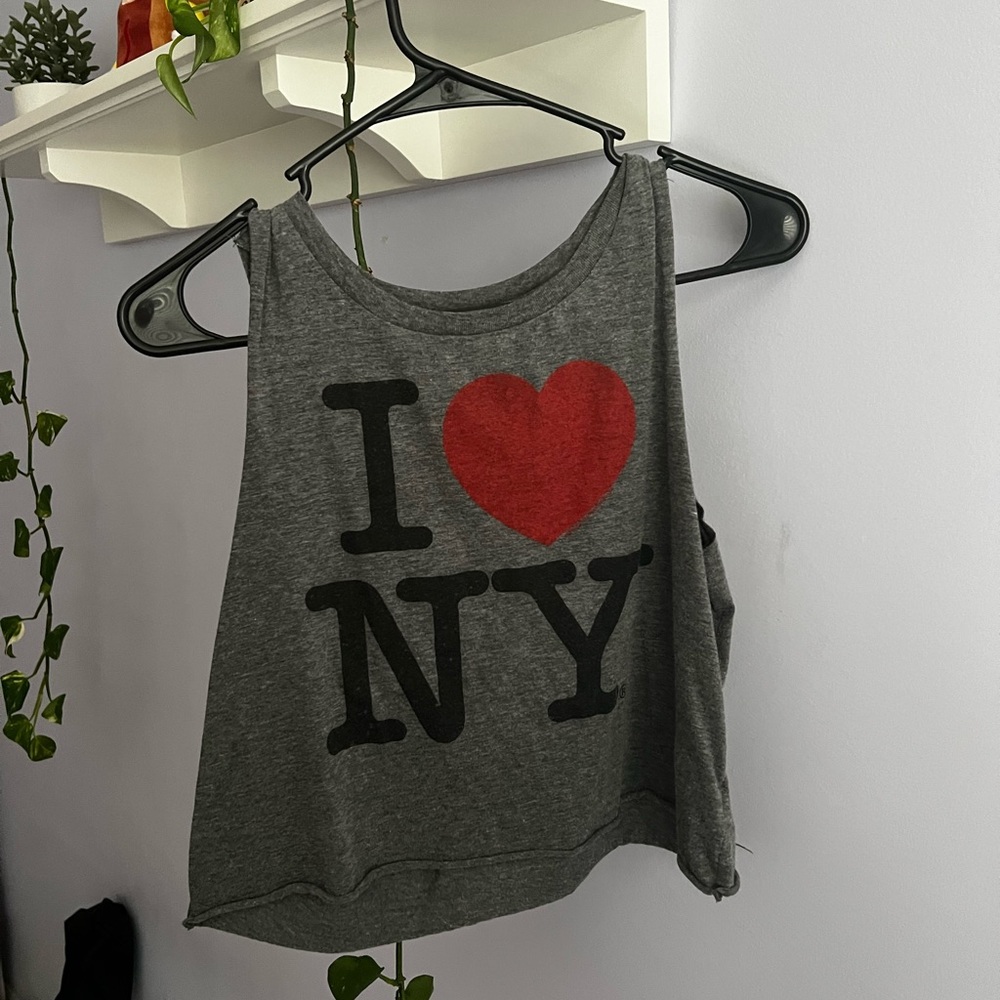 I Heart NY Cropped Tank Top